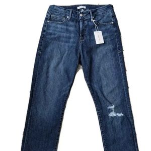 Good American Good Straight 10/30 Raw Hem